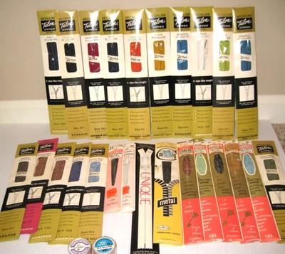 Lote De Colección De 27 Cremalleras; Garra, Abrigos Y Clarks, J&P, Colores Mezclados Tallas Nuevo De Lote Antiguo Foto 1 de 4