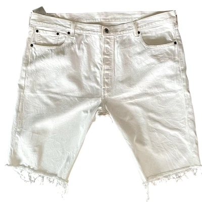 Levi's 501 Button Fly Shorts Size 42x13 Denim Casual Cut Off - Image 1 of 4