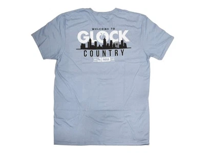 Glock OEM GLOCK ROPA/CAMISA GLOCK NRA ATLANTA Camiseta Grande o XL Azul Gris Foto 1 de 2
