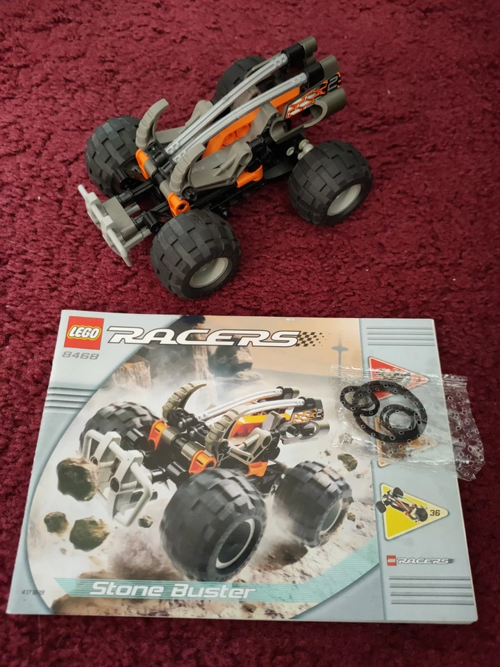 LEGO Racers 8468 Stone Buster/Power Crusher Complete with Instructions, Retired - Image 1 of 1