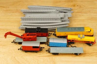 Lote De Colección Lone Star England Toy Train Union Pacific 1402A Shell Cars Track Foto 1 de 4