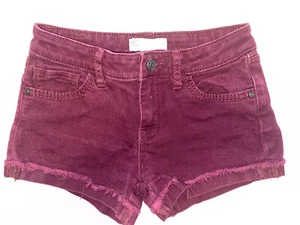 RSQ Maroon Denim Shorts - Picture 1 of 3