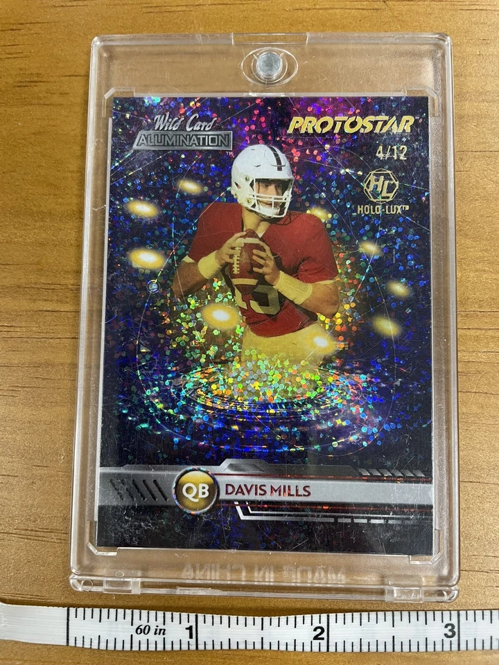 Wild Card Alumination Protostar Holo-lux Davis Mills 4/12 Refractor - Image 1 of 2