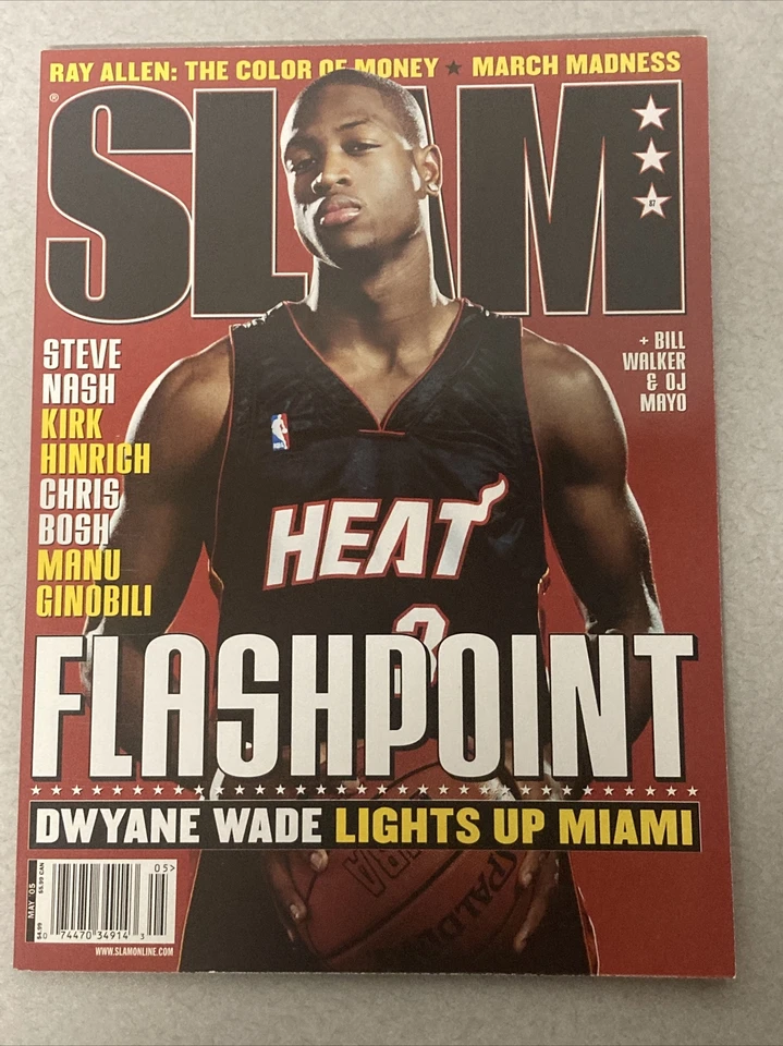 Revista DWYANE WADE Slam # 87 como nueva sin etiqueta mayo 2005 Miami Heat Foto 1 de 1