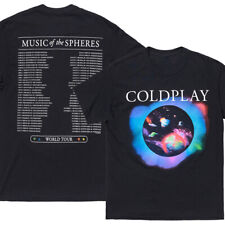 Camiseta de algodón unisex Coldplay concierto en vivo música de las esferas gira mundial 2022
