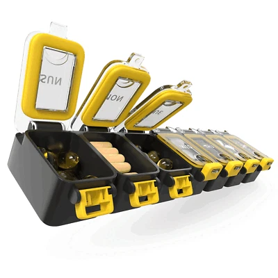 BEXEEN Weekly Medicine Pill Organizer Waterproof 7 Day Large Pill Box Daily Pill Case