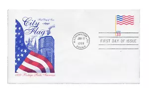 1999 #U642 ARTMASTER FDC 33 cent Flag Postal Stationery - Picture 1 of 2