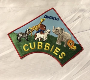 AWANA "Cubbies" Leader's Embroidered Unused Uniform Shirt Patch Religious Club - Picture 1 of 3