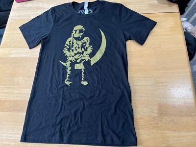 Camiseta ANGELS & AIRWAYS "To The Moon" Gráficos NEGRA Algodón - Unisex/Mujer S Foto 1 de 4