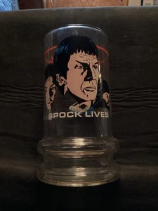 1984 Taco Bell STAR TREK III The Search For Spock SPOCK LIVES Glas unbenutzt - Bild 1 von 4