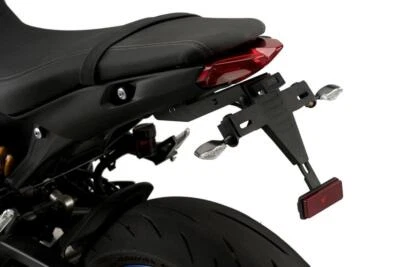 Puig Support Plaque Arrière Immatriculation Noir Mat Yamaha MT-09 & Sp 2021 - - Photo 1/3