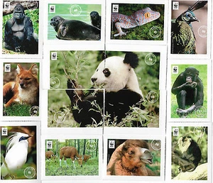 # 25 verschiedene "EDEKA - WWF - TIERSTICKER" Nr. 39 - 63 - Bild 1 von 1