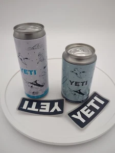 YETI Tall & Standard Can Colster Duo w/ Stickers Limited Wild Graphic Design - Picture 1 of 9