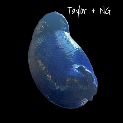 Raro juego de platos y tazones para servir tostador de pollo azul cobalto Taylor & NG 1992 Foto 1 de 4