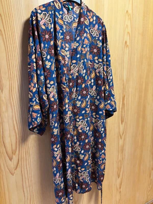 Palmers Bademantel, Morgenmantel dunkelblau Gr. M (40/42) sehr leicht, kurz ,Neu - Bild 1 von 4