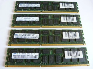 4x 4GB Samsung M393B5173FH0-CF8 16GB DDR3 1066MHz PC3-8500R ECC Server RAM  - Bild 1 von 2