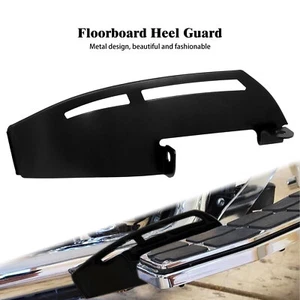 Heel Guard Heat Protector Black Floorboard Fit For Harley Touring FLHT 88-2022 - Picture 1 of 9
