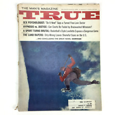 Vintage March 1965 TRUE Men's Magazine, FREE LOVE, Hypnosis, Jeep Wagoneer Ad