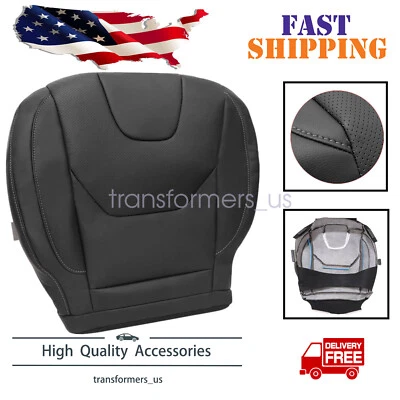 Capa de assento de motorista preta inferior para Ford Fusion Titanium 2013 2014 2015 2016 2017 - Imagem 1 de 4