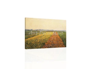 The Yellow Fields at Gennevillier CANVAS WALL ART - Picture 1 of 2