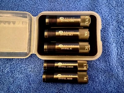 JUEGO DE 5 INVECTORES BRILEY ÓXIDO NEGRO MARRÓN + PLUS TUBOS OBTURADORES CON ESTUCHE Foto 1 de 4