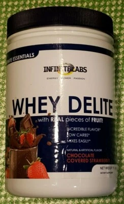 Infinite Labs - WHEY DELITE - Fresa cubierta de chocolate - 11,1 oz - Ex 2/2026 Foto 1 de 4