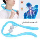(Blue)Hand Roller Neck Massage Tool Trigger Point Neck Shoulder Manual Self AGS