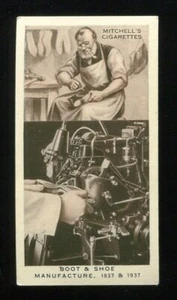 1937 Mitchell Wonderful Century 1837 24 Boot and Shoe Manufacture cigarette card - Picture 1 of 2