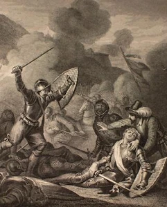 Achille Lefèvre Voltaire Henriade poema ilustración grabado a Moreau 1850 - Imagen 1 de 4