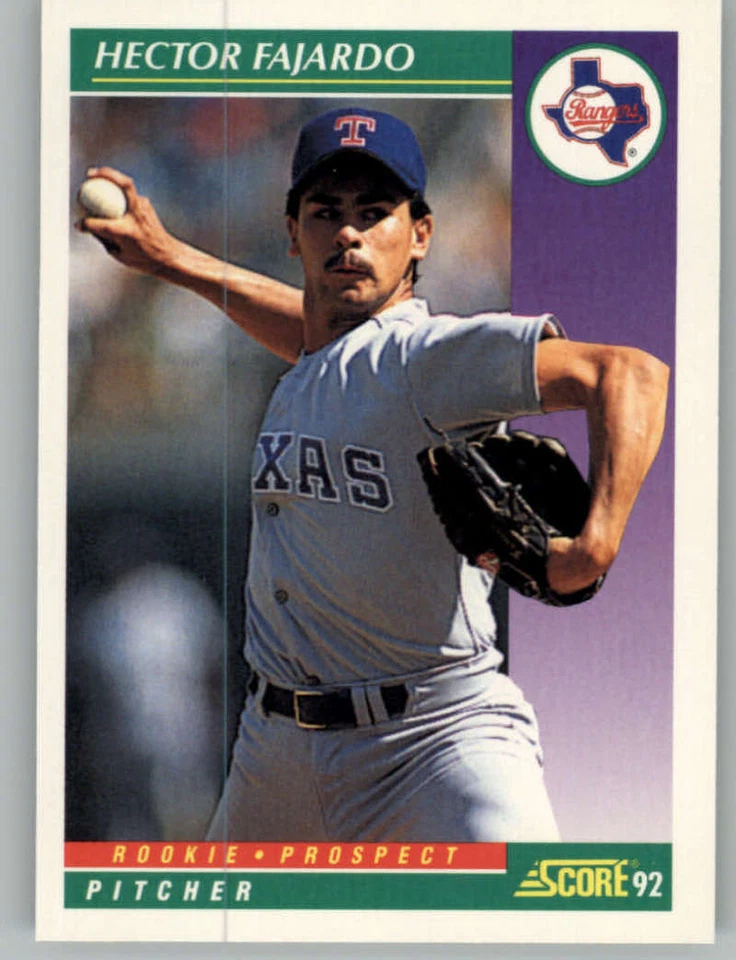 1992 Score #842 Hector Fajardo NM-MT RC Rookie Rangers  - Image 1 of 1