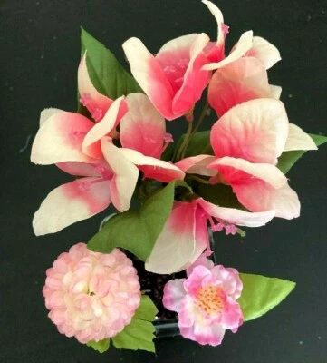 3 bolígrafos de flores de seda, rosa, buganvilla, botón margarita, flor de ciruelo, bolígrafo Foto 1 de 4