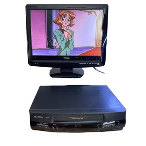 Quasar VHQ-950 4 Testine Hi-Fi Stereo Omnivision VHS VCR No Telecomando - TESTATO FUNZIONANTE - Foto 1 di 18