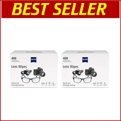 Effective 400 Count Lens Cleaning Wipes – Safe for All Prescription Lenses - Image 1 of 4