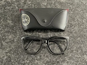Vintage Bausch & Lomb Ray-Ban Cat Eye Sonnenbrille nur Gestell schwarz Frankreich - Bild 1 von 6