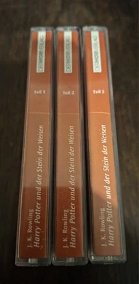 J. K. Rowling - Harry Potter und der Stein der Weisen, 6 MC Hörbuch Rufus Beck - Bild 1 von 3