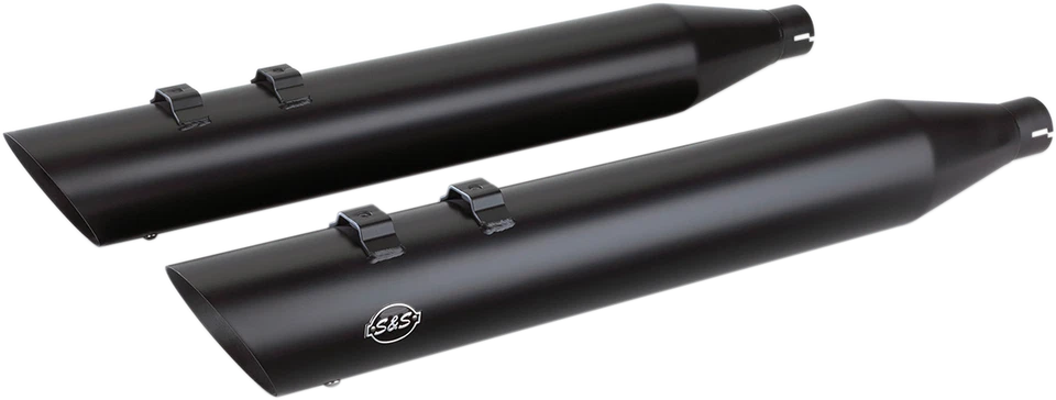 Silenciadores sin cordones S&S Cycle 4" Touring negros 550-0696 Foto 1 de 1