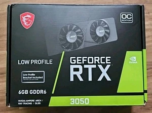 MSI LP GeForce RTX 3050 6GB GDDR6 Low Profile PCI Express 4.0 x8 Graphics Card - Picture 1 of 2