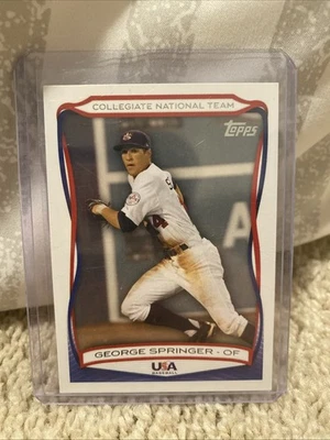 2010 Topps USA Baseball Team - George Springer #USA-41 (RC) - Image 1 of 2