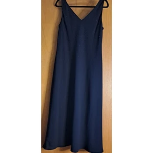 Women's Jones New York Black Sparkle Long Dress Size 16 - Picture 1 of 6