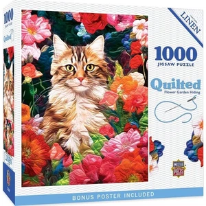 MasterPieces jigsaw puzzle;  Flower Garden Hiding;  1000 pcs DAMAGED BOX 50% off - Picture 1 of 4