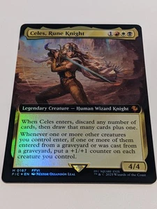 Celes, Rune Knight Extended Art FOIL: 0167: Final Fantasy MTG: Commander (NM) - Picture 1 of 2
