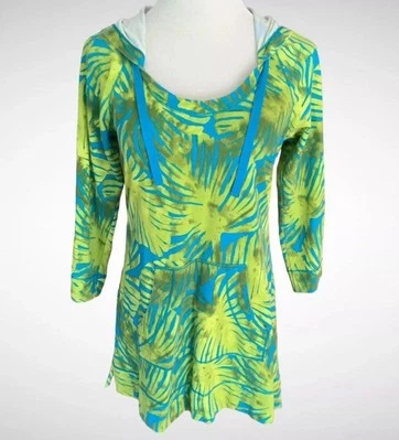 Tommy Bahama Women’s Small Top  Pullover Hoodie Palms Hawaiian Tropical Resort - Image 1 of 4