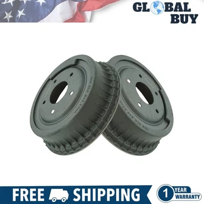 New Brake Drums Pair Set For 64-75 Chevy Pontiac GMC Buick Olds Pickup Truck - Image 1 of 4