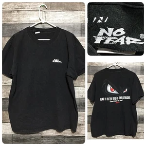 T-shirt grafica vintage No Fear uomo L sbiadita nera grigia manica corta anni 90 LEGGI - Foto 1 di 10