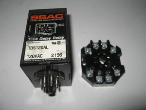 Digi-Set SSAC TDS120AL Time Delay Relay 120 VAC + Base RB08-PC - Picture 1 of 5