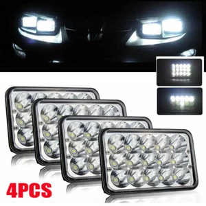 4x 4x6"inch LED Headlights Hi/Lo Beam For Chevrolet Camaro Monte Carlo 1980-1988 - Picture 1 of 9