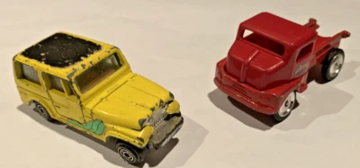 Maisto Tonka Toys Dump Truck Red 1/64 Diecast & 1979 Kidco Yellow Jeep Lot - Image 1 of 4