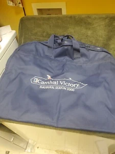 Vintage Carnival Cruise Victory Inaugural Season 2000 Garment Bag Embroidered - Picture 1 of 3