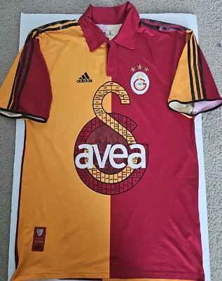 GALATASARAY 2005/06 CENTENARY HOME FOOTBALL  SOCCER JERSEY ADIDAS XL #20 VOLKAN - Image 1 of 4
