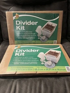 Lot Of 2 NEW Duck Brand Divider Kits 19x14.5x12 Moving Storage Fits 18 Gal Tote - Picture 1 of 3